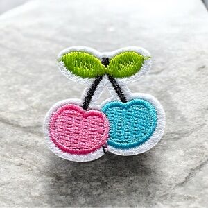 Colorful Cherry Embroidered Patch